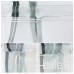 BAILEY JO 1Pc Store Romain Transparent Crochet U LxH/60x140cm avec Impression Vague Orange Rideau Voilage Raffrollo Décoration de Fenêtre Chambre/Salle de Bain/Balcon/Cuisine - B07DRBWSML